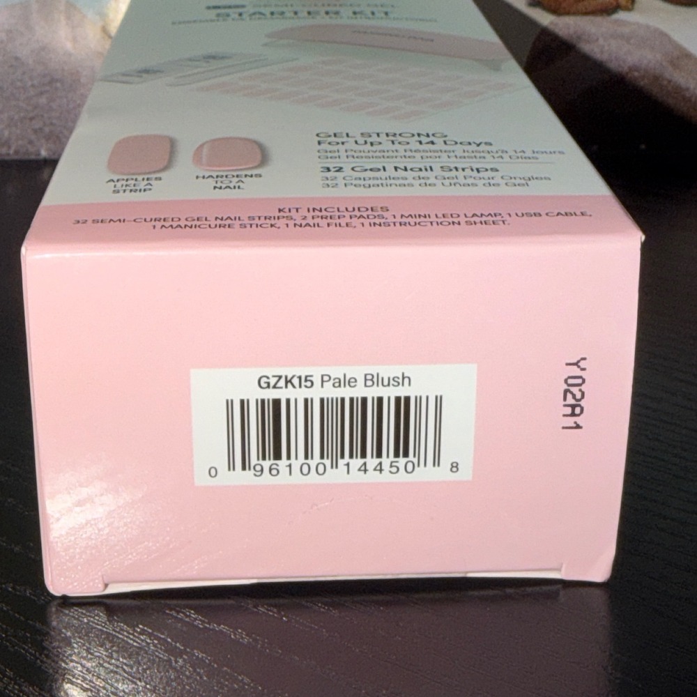 Dashing Diva Glaze LED Semi-Cured Gel Starter Kit Pale Blush GZK15 Pink Nails - Picture 3 of 3